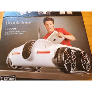 NIB-BROOKSTONE ROVER App Controlled Wireless Spy Tank-10.5x7.5x5-NightVision